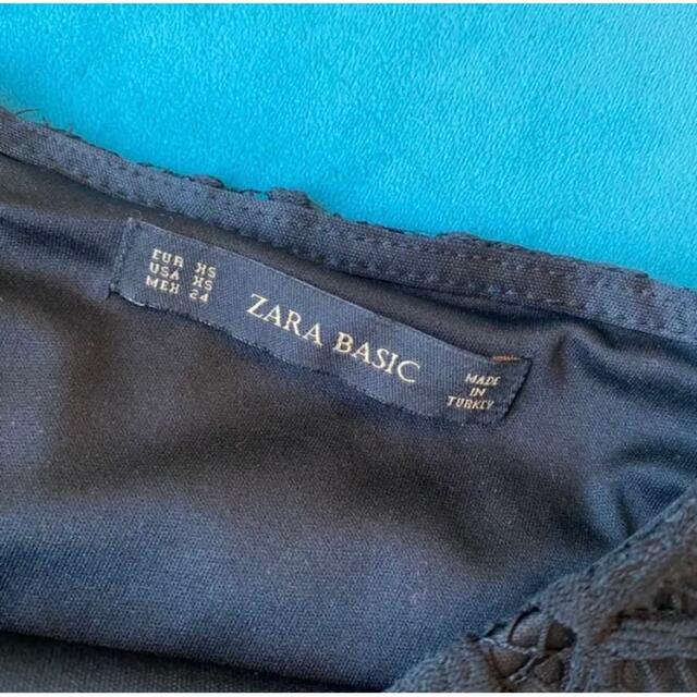 ZARA(ザラ)の【最終値下】ZARA レーススカート　タイトスカート　黒レース レディースのスカート(ひざ丈スカート)の商品写真