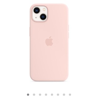 アップル(Apple)の【新品】MagSafe対応iPhone 13シリコーンケース - チョークピンク(iPhoneケース)