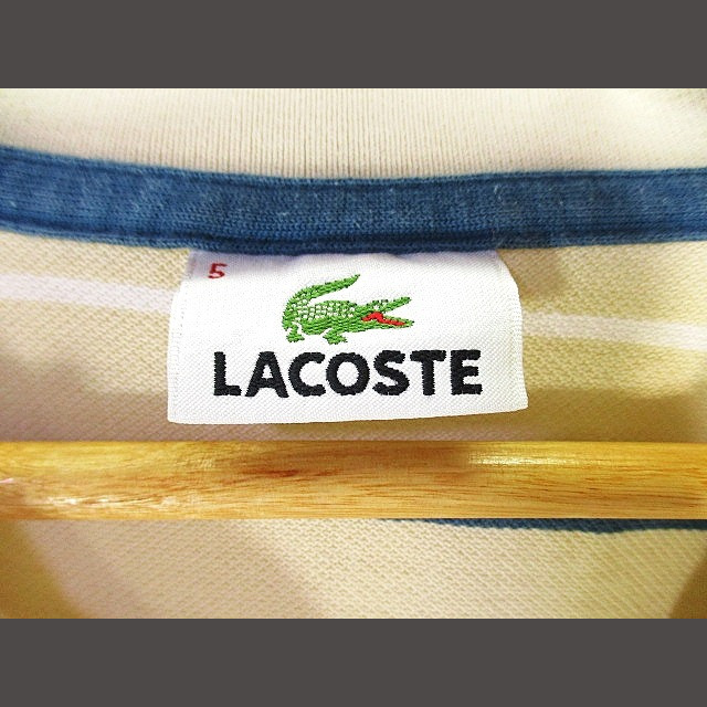 LACOSTE(ラコステ)のラコステ ポロシャツ 半袖 ワンポイント 柄 ベージュ 5 国内正規 メンズのトップス(ポロシャツ)の商品写真