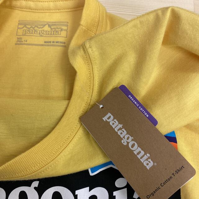 patagonia(パタゴニア)のパタゴニア　patagonia オーガニックコットン　Ｔシャツ イエロー　新品 キッズ/ベビー/マタニティのキッズ服男の子用(90cm~)(Tシャツ/カットソー)の商品写真