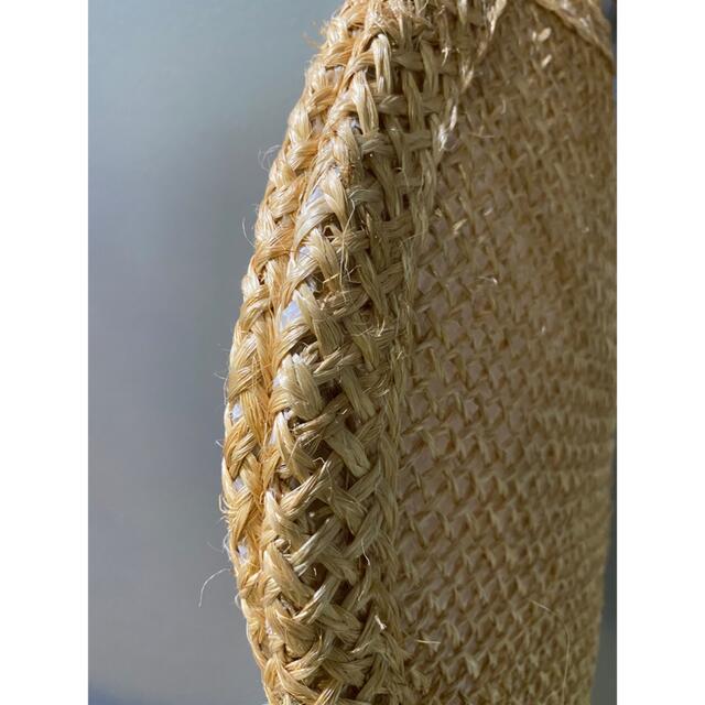ビンテージ アンティーク 麦わら 立体 花柄 バック バッグ インテリア 美品 レディースのバッグ(ハンドバッグ)の商品写真