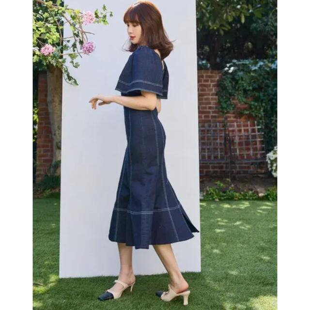 Her lip to(ハーリップトゥ)のherlipto 【Volume Sleeve Day Dress 】 レディースのワンピース(ロングワンピース/マキシワンピース)の商品写真