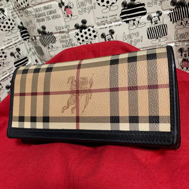 BURBERRY(バーバリー)のBurberry バーバリー二つ折り長財布 ノバチェック　レザー　ブラック メンズのファッション小物(長財布)の商品写真