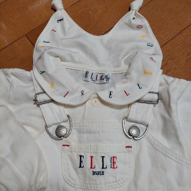 ELLE 80cm　オーバーオール　セーラー　ブラウス 1