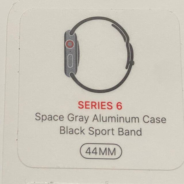 Apple Watch(アップルウォッチ)のアップル Apple Watch 6 44mm スペースグレイアルミニウムケース メンズの時計(腕時計(デジタル))の商品写真