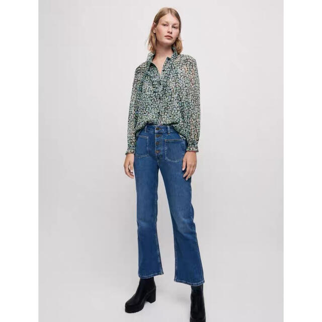 maje - ❤️maje2022新作 新品 グリーン 花柄ブラウス 2点セット綺麗