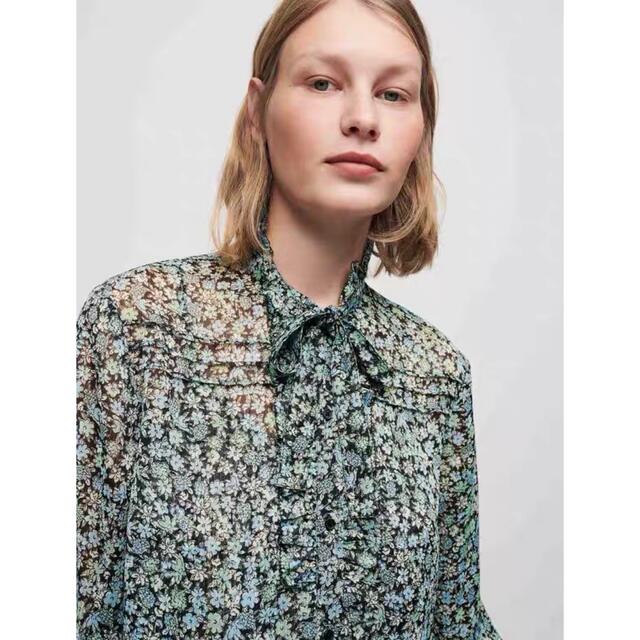 maje - ❤️maje2022新作 新品 グリーン 花柄ブラウス 2点セット綺麗