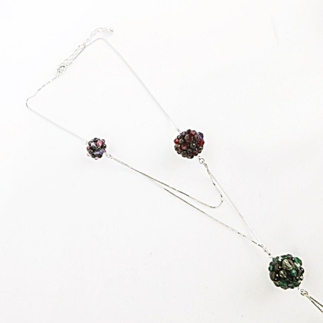 SWAROVSKI - ネックレス&イヤリングセット ペンダント ボールビーズ×ベネチアンチェーンWYの通販 by ベクトル ラクマ店|スワロフスキーならラクマ