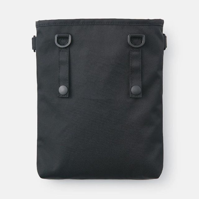 MUJI (無印良品)(ムジルシリョウヒン)の【無印良品】ペン差し付きショルダーバッグ　黒ナイロン レディースのバッグ(ショルダーバッグ)の商品写真