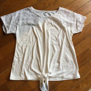 フェリシモ(FELISSIMO)のレース切替カットソー フェリシモ 160(Tシャツ/カットソー)