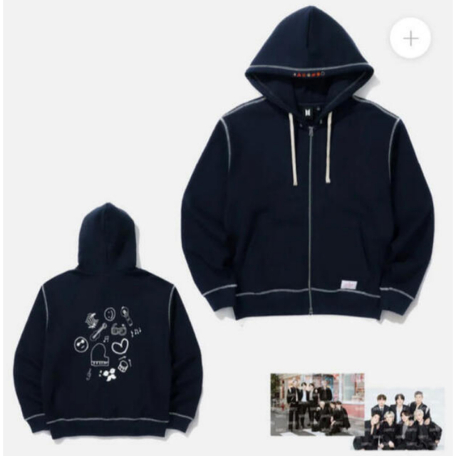 BTS PTD オフィシャルグッズ BTS パーカー ジップパーカー