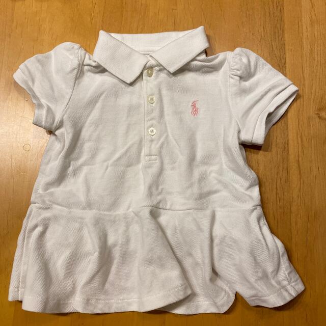 Ralph Lauren(ラルフローレン)のラルフローレン　ワンピース　白　キッズ80 キッズ/ベビー/マタニティのベビー服(~85cm)(ワンピース)の商品写真