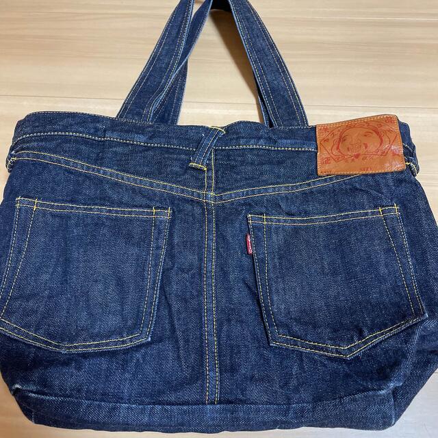 れあり EVISU エヴィス エビス ジーパン型 デニムトートバッグの通販