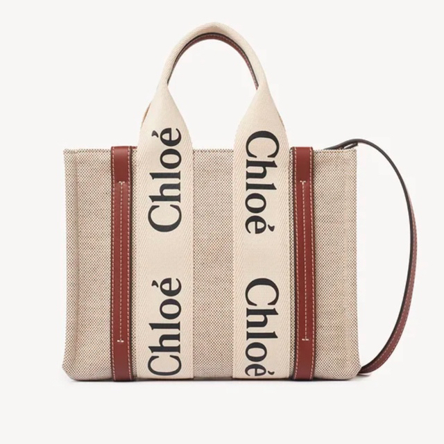 バッグChloe♡クロエ♡ストラップ付き“woody”スモールトートバッグ