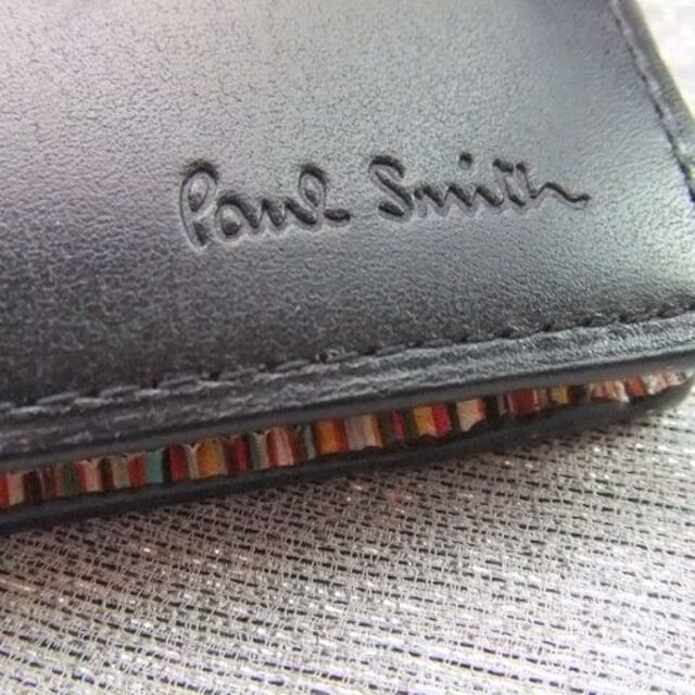 Paul Smith(ポールスミス)の新品■ポールスミス■人気マルチデザイン 二つ折り財布 黒 メンズのファッション小物(折り財布)の商品写真