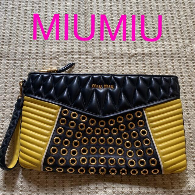 サイズ交換OK】 miumiu ミュウミュウバッグ - クラッチバッグ ...