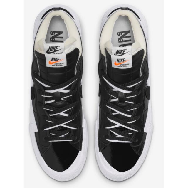 NIKE(ナイキ)のsacai nike blazer low black 26cm us8 メンズの靴/シューズ(スニーカー)の商品写真