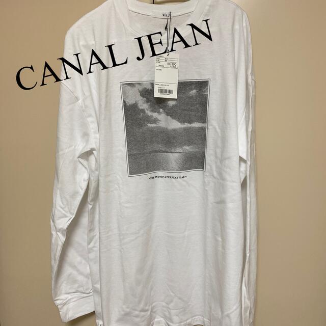 CANAL JEAN 【新品】キャナルジーン via j ロンT プリントの通販 by ♡ひ ろ♡'s shop｜キャナルジーンならラクマ