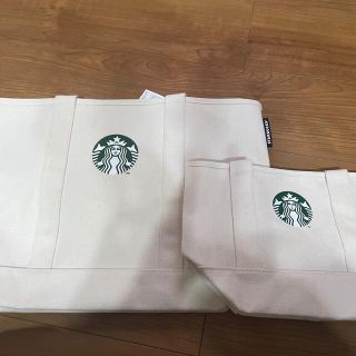 スターバックスコーヒー(Starbucks Coffee)の新品未使用　スターバックス　トートバッグ　大&小(トートバッグ)