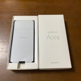 エクスペリア(Xperia)の新品 未使用 ワイモバイル Xperia ace III ブルー(スマートフォン本体)