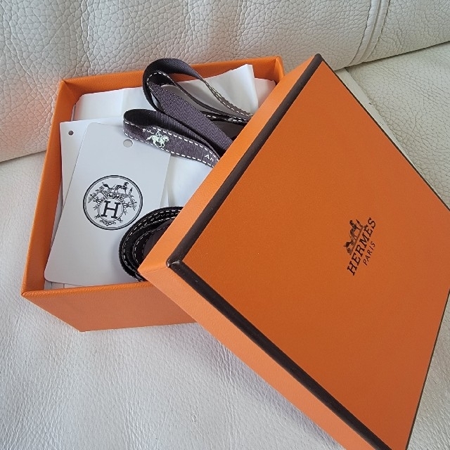 未使用に近い♡HERMES シュシュ クラウディア ブルー系 エルメス 特価
