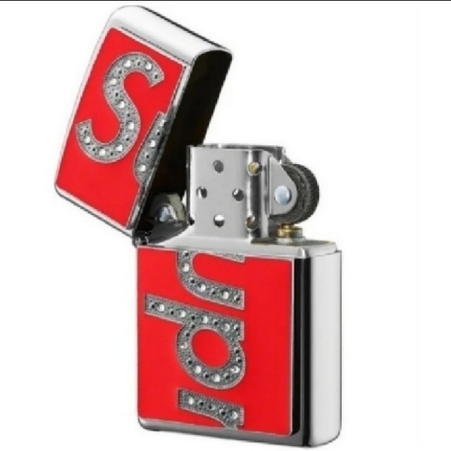 Supreme(シュプリーム)の国内正規★Swarovski® Zippo®　COLOR/STYLE：Red エンタメ/ホビーのコレクション(その他)の商品写真