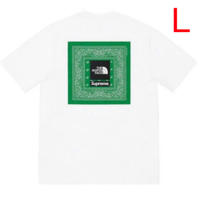 Supreme(シュプリーム)のSupreme The North Face Bandana Tee white メンズのトップス(Tシャツ/カットソー(半袖/袖なし))の商品写真