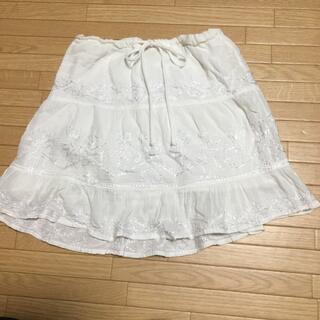 白いスカート　100(スカート)