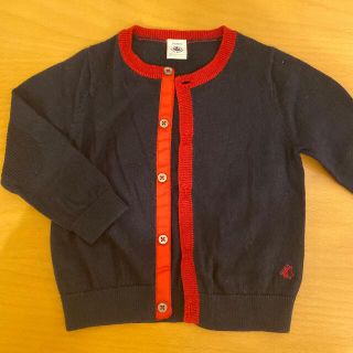 プチバトー(PETIT BATEAU)のプチバトー　90センチ相当　カーディガン(カーディガン)