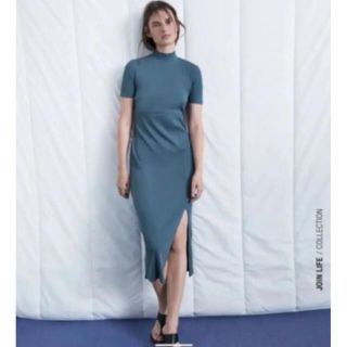 ザラ(ZARA)のザラ リブ編みワンピース(ロングワンピース/マキシワンピース)