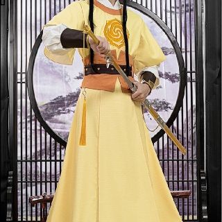 Q⑧7 公式 魔道祖師 金凌 コスプレ 武器 弓 剣 ウィッグ 靴