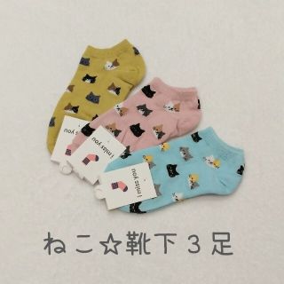 【期間限定】ねこ🐱靴下♡２足(その他)