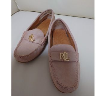 ラルフローレン(Ralph Lauren)の【最終価格】ラルフローレン スエードローファー ペールピンク 22.5size(ローファー/革靴)