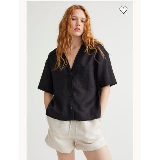 エイチアンドエム(H&M)の【新品】リネンリゾートシャツ•パンツ/セットアップ(シャツ/ブラウス(半袖/袖なし))