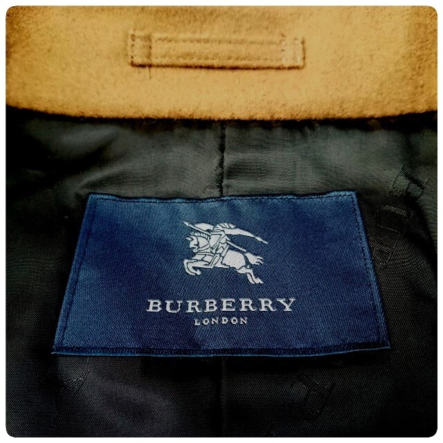 BURBERRY(バーバリー)の超極上品!! バーバリーロンドン 最高級フラノウールシングルトレンチコート M メンズのジャケット/アウター(トレンチコート)の商品写真