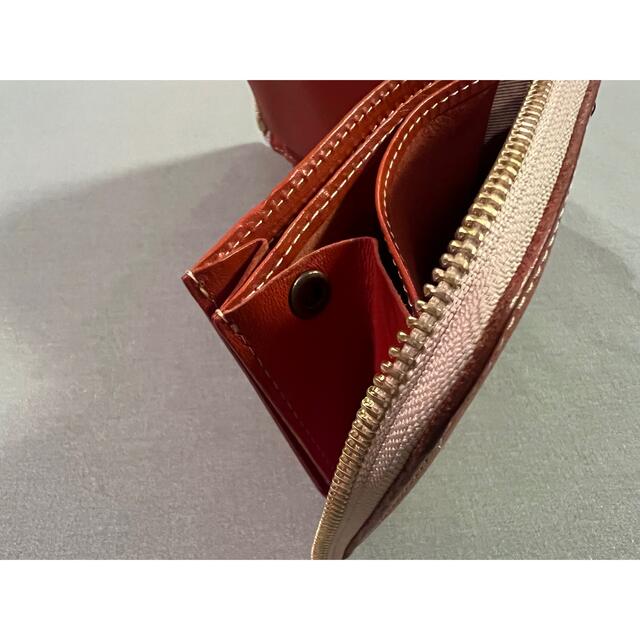 栃木レザー(トチギレザー)のHUKURO 栃木レザー 二つ折り財布 メンズのファッション小物(折り財布)の商品写真