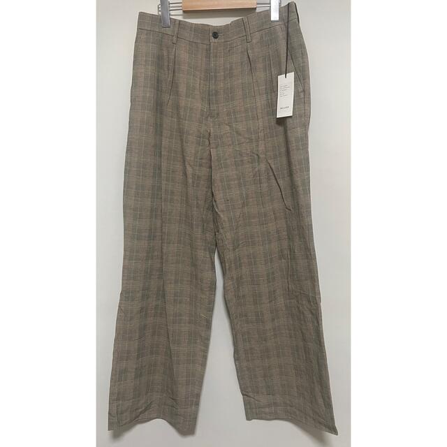 1LDK SELECT(ワンエルディーケーセレクト)の新品 WELLDER TWO TUCK WIDE TROUSERS 4 メンズのパンツ(スラックス)の商品写真