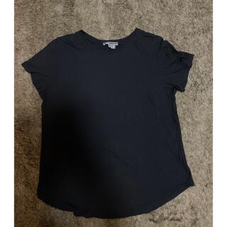ビンス(Vince)のvince ブラック　カットソー(Tシャツ(半袖/袖なし))