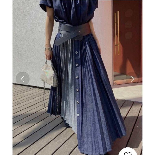 【大幅値下げ！】 ameri vintage デニム プリーツスカート　M