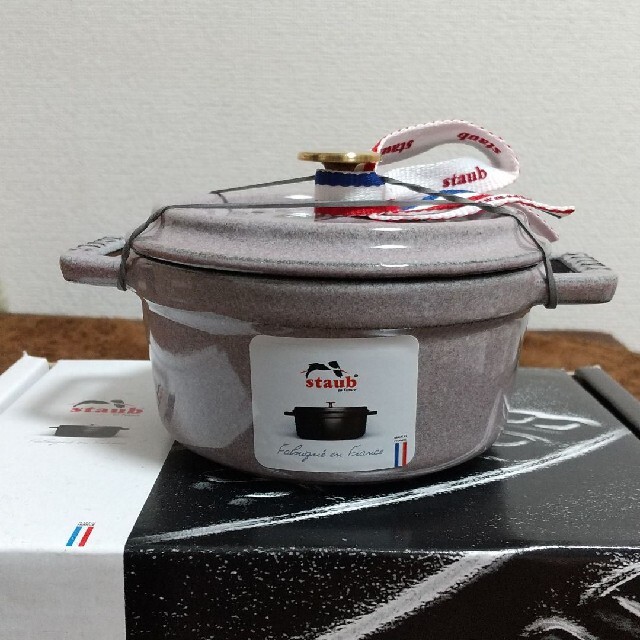 限定ノブ ストウブ シフォンローズ ココテン 鍋/フライパン