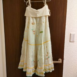 シェリーラファム(cherir la femme)のfranche lippee　2way刺繍ワンピース(ロングスカート)