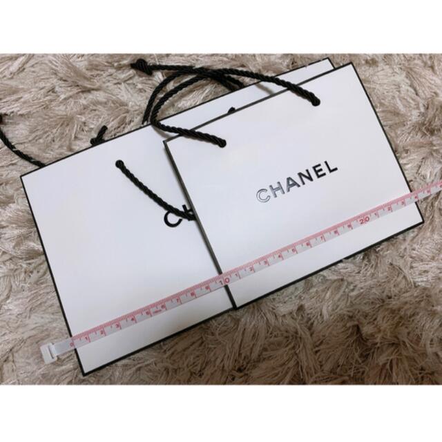 CHANEL(シャネル)のシャネル ショップ袋 CHANEL ショッピングバッグ 2枚セット　極美品 レディースのバッグ(ショップ袋)の商品写真