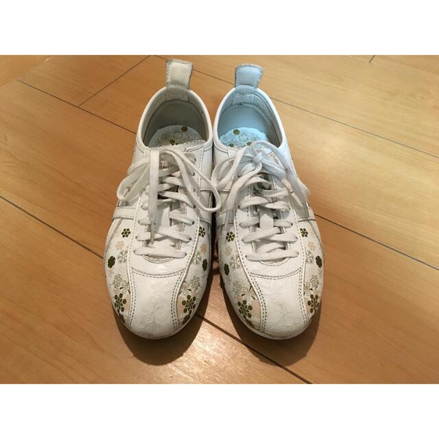 Onitsuka Tiger(オニツカタイガー)の値下げ ★ Onitsuka Tiger オニツカタイガー 雪華紋様 日本製 レディースの靴/シューズ(スニーカー)の商品写真