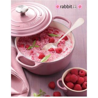 ルクルーゼ(LE CREUSET)のi-tan 様 専用🌱 ココット・ロンド  シフォンピンク💗 20cm🥘(鍋/フライパン)