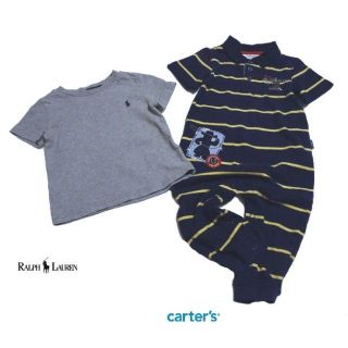 ポロラルフローレン(POLO RALPH LAUREN)の■ラルフローレン・カーターズ■ 80cm 半袖Tシャツとロンパース(カバーオール)