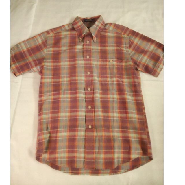 PENDLETON(ペンドルトン)のPENDLETON　ペンドルトン　ピンクパープル　チェックシャツ　ボタンダウン レディースのトップス(シャツ/ブラウス(半袖/袖なし))の商品写真