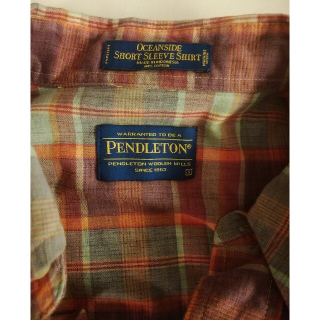 PENDLETON　ペンドルトン　ピンクパープル　チェックシャツ　ボタンダウン