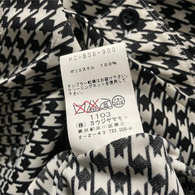 yohji yamamoto ヨウジヤマモト バンドカラーシャツ 2 千鳥格子柄 3