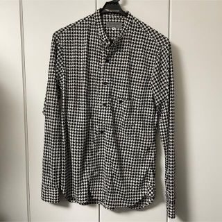 yohji yamamoto ヨウジヤマモト バンドカラーシャツ 2 千鳥格子柄