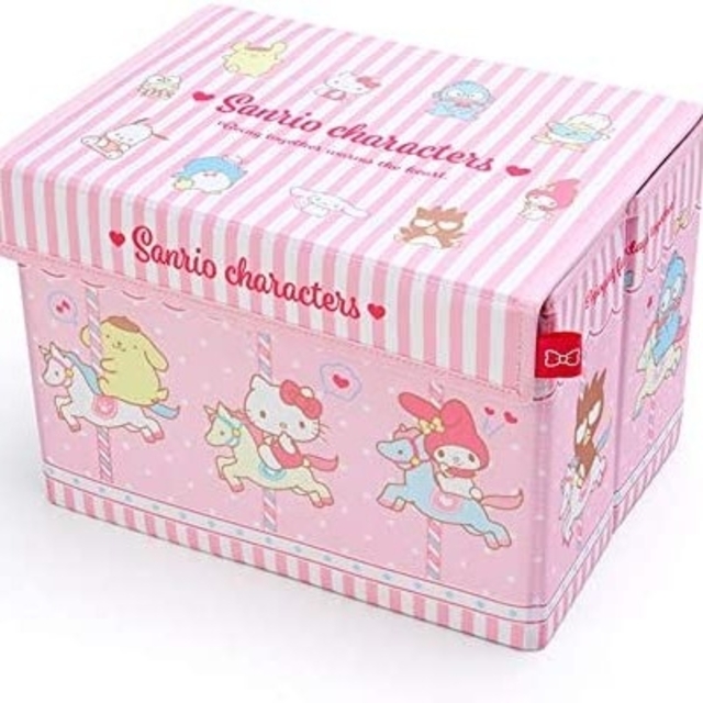 サンリオ - 📮サンリオ フタ付き収納ボックス 折りたたみ サンリオ - 📮サンリオ フタ付き収納ボックス 折りたたみ